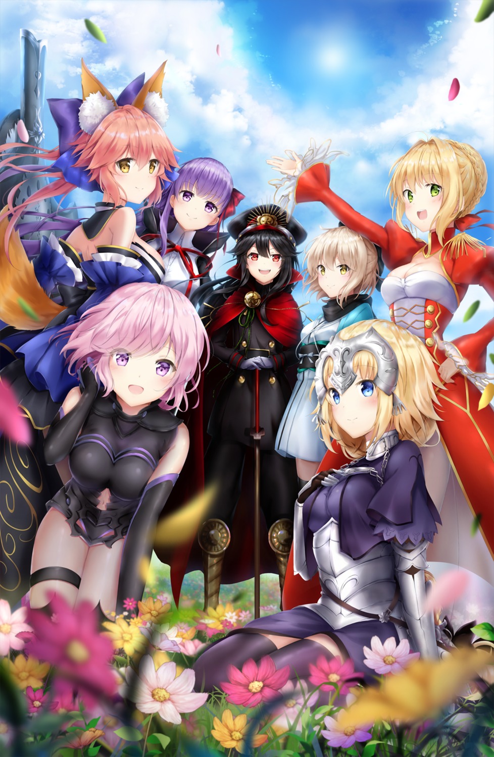 kuu (artist) fate/apocrypha fate/extra fate/extra ccc fate